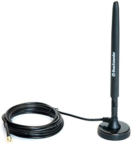 BearExtender Heavy Duty 7 dBi Wi-Fi Antenna w/RP-SMA Extension Cable & Magnet Base