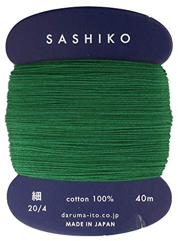 Sashiko Thread Thinner Weight 40m Col. 208 -Mint Green- Japanese Embroidery & Quilting by Yokota