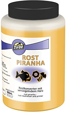Rost Piranha 900 ml Rostumwandler und Rostschutz mit Grundierung für Epoxidharz