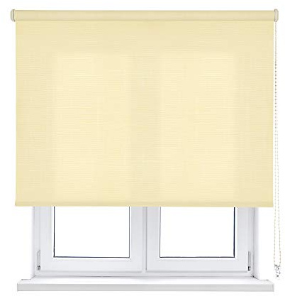 VIEWTEX | Store Enrouleur tamisant Shape Ivoire 220 X 250cm | Stores pour fenêtres et Portes| Fabriqué en Europe | 5 Ans de Garantie