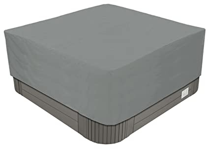 Utomhus Spaskydd 210D Oxfordtyg Överdrag för fyrkantigt Spa, Badkars, Spabad, Poolöverdrag, Vattentätt Dammsäkert UV-skydd, Flera Storlekar att Välja På,Gray,240x240x85cm