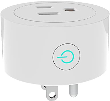 MoesGo Smart WiFi Power Dimmer Plug, 2.4 GHz WiFi Brightness Adjust Timer Socket for Dimmable CFL, LED and INC, Tuya Smart Life App Remote Control, Compatible with Alexa and Google Home, White