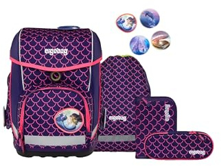 ergobag cubo Set ergonomischer Schulranzen Klassisch 5-teilig 1. Klasse Grundschule