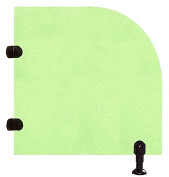 Urinal Divider Screen Panel, Urinal Screen Toilet Partition, Child Urinal Privacy Screen, Floor-Mounted Urinal Baffle 60 X 60cm, for Kindergarten/Schools (Color : Green, Size : 4pcs)