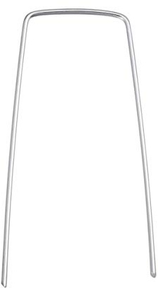 TOYANDONA 50pièces Piquets Galvanisés u Clous De Fixation Robustes pour Jardin Ancrage Tentes Filets Et Gazon Synthétique Résistants Corrosion