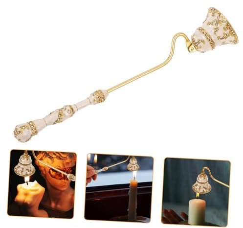 VALICLUD Éteignoir à Bougie Vintage en Métal Léger 19x4,2x5,6 Cm Outil pour Éteindre La Flamme Pratique Usage Domestique Et Cérémonies