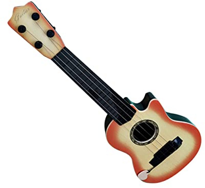iplusmile Chitarra Giocattolo in Plastica per Simulato con Angoli Smussati e Aspetto Realistico Strumento Musicale Educativo per Apprendimento Precoce Adatta Ragazzi e Ragazze