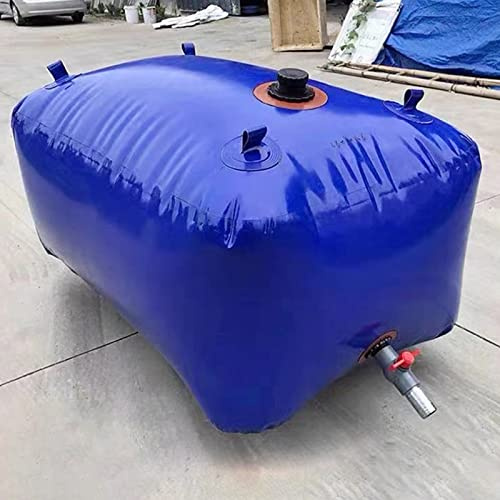 Emergency Water Bladder Tank - Large Collapsible Water Storage Container for Agriculture & Vehicle Use, Heavy Duty Soft Water Carrier, Ideal Rain Barrel Reservoir for Outdoor Activities (2x1.5)