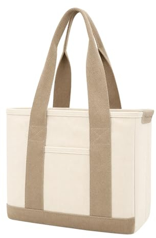 TeeYee Damen Mittelgroß Handtasche Canvas Satchel Tote Bag Schultertasche | Shopper für Bücher,Handbag für Alltag Arbeit,Einkaufstasche für Mädchen
