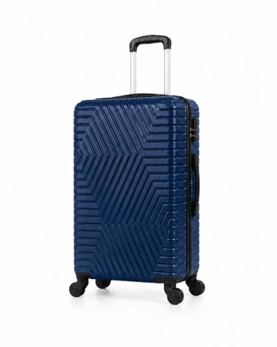 28 Lightweight Hard Shell Suitcase, ABS+PC, 4 Spinner Wheels, Built-in Lock, Travel Trolley Case, 75x47x30 cm