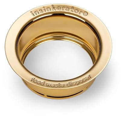 InSinkErator 75083D Garbage Disposal Kitchen Sink Drain Flange, 3 1/2 Inch Diameter, French Gold