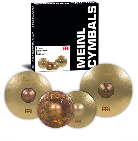 Meinl BV-141820SA Signature Models Benny Greb Byzance Vintage - Platillos Sand (14 sand hats, 18 sand thin crash, 20 Sand Ride)