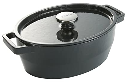 Pyrex Slow Cook - Cacerola De Hierro Fundido Oval, 33 Cm, 5,8 L
