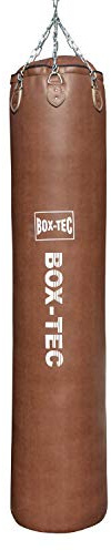BOX-TEC Boxsack Sandsack EL Gigante, Retro, Sondergröße 200x45cm, 70kg, Studioqualität, inkl. Vierpunkt-Kette