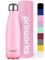Proworks Performance Stainless Steel Sports Water Bottle | Double Insulated Vacuum Flask for 12 Hours Hot & 24 Hours Cold Drinks - Great for Home, Work, Gym & Travel - 500ml - BPA Free – Pastel Pink