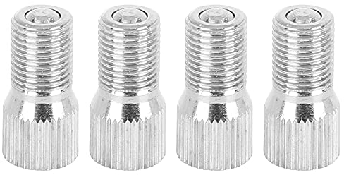 X AUTOHAUX 4pcs 19mm Chrome Tyre Valve Cap Extension Adaptor for Car Truck