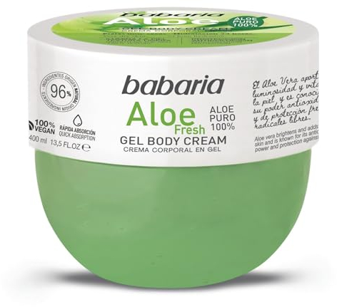 Babaria Crema Corporal en Gel Aloe Vera Puro 100% 400 ml