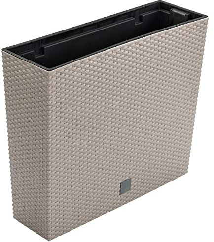 Blumenkasten Blumentopf Balkonkasten Einsatz 58x18x50 cm Mocca rattan optik