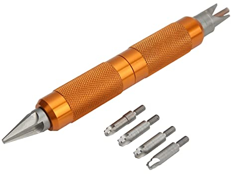 UPQRSG Schwenkkopf Entgratungswerkzeug, Entgrater mit MEtallgriff, Entgratungswerkzeug Set Aus Aluminiumlegierungsstahl, für Harz, Rohrkupfer, Kunststoff, 3D Drucker