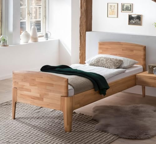 Hasena Komfortbett Seniorenbett Luano 30 Kernbuche massiv 90x200