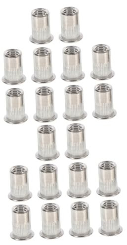Mobestech 2 Sätze Muttern M10 Flacheinsatzmutternsatz Edelstahlmaterial Für Mehrere Anwendungen 10 Stück * 2