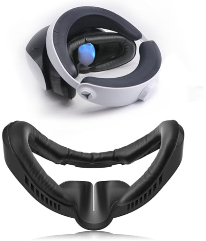 VR-Gesichtsschnittstellen-Ersatz PU-Leder-Schaum für PlayStation VR2 | Gesichtsschnittstelle Leder-Schaumstoff-Polster & Gesichtspolster-Ersatz kompatibel mit PSVR2-Zubehör