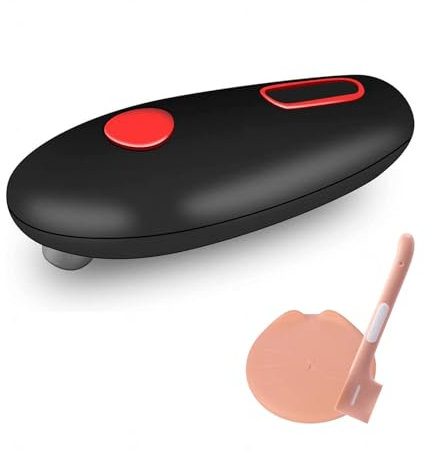 Abrelatas Electrónico, Botón Eléctrico De Un Toque Abridor De Botes, Bordes Lisos Para Un Corte Lateral Seguro Abridor Latas Adecuado Para Abrir Tarros Para Mascotas