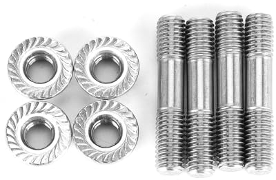 Zohisin Auspuffbolzen und Muttern 9×4×2 4 Stück Bolzenmuttern für Autoabgasanlage M8x1. 25 42 mm 1. 65 Zoll T25 T28 Auspuff-Stehbolzensatz 6 m 40 mm Auspuff-Stehbolzen M8