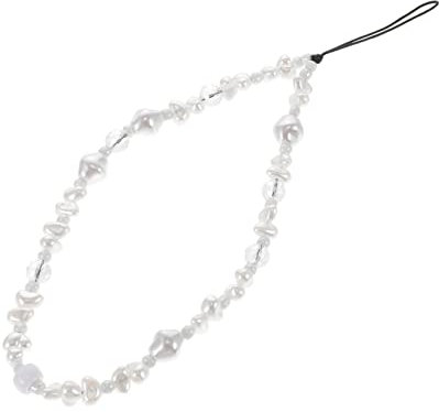 Artibetter Ciondolo Per Telefono Con Perle Decorative Laccetto Stile Bohemien Per Smartphone Facile Da Installare e Rimuovere Accessorio Elegante e Funzionale Per Decorare Telefono e Borse