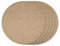 La cordeline - Lote de 5 Discos de mantillo Natural, 40 cm, Fieltro de cáñamo, 600 g/m², protección contra Las Malas Hierbas, el frío y la evaporación, Color marrón