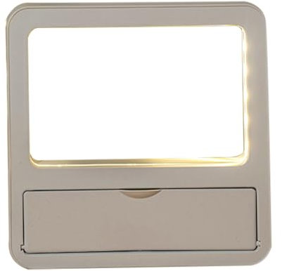 Lavagna Bianca da Scrivania - Lavagna da Disegno Riutilizzabile - Decorazione da Scrivania, Taccuino Multifunzione con Luce Notturna per Studio, Comodino, Lettura e Camera da Letto
