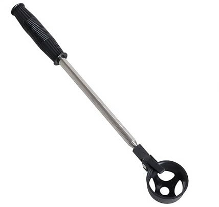 Meichoon Golfball-Retriever 45 cm/47,7„ bis 2 m/78,7“ ausziehbarer Golfball-Greifer Aufhebewerkzeug 304 Edelstahlkonstruktion Unverzichtbares Golfzubehör TP15