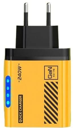 Bloque Cargador USB - Adaptador De Pared De Carga Rápida con 5 Puertos - Base de Carga Compacta Múltiple para Hogar Viaje Uso en Interiores y Exteriores
