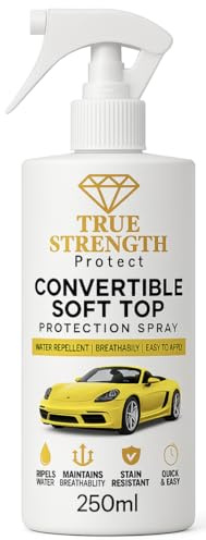 True Strength Soft Top Protection Spray – Waterproof, UV & Stain Repellent Fabric Sealant for Convertible Roofs | Long-Lasting Eco-Safe Protection for Fabric, Canvas & Mohair Soft Tops