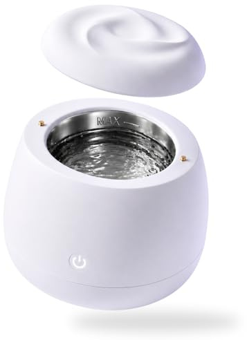 Louve Dental Pod PRO: Advanced Ultrasonic Cleaner for Retainers, Aligners, Nightguards, Mouthguards, and Dentures. Market-Leading Performance for Daily Oral Care