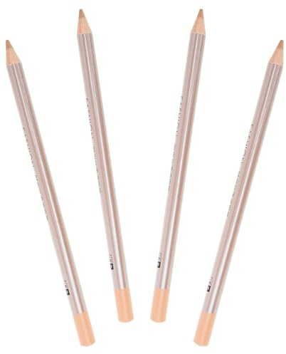 FIXOSHEE Lot de 4 Stylos Correcteurs en Bois Waterproof, Teinte Ivoire N°1, Sticks Maquillage Anti-imperfections et Taches pour Visage, Couverture Naturelle, Format Compact Voyage,