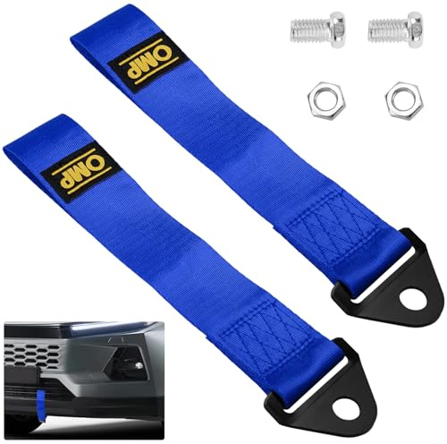 Cuerda de Remolque,2 Piezas de Cuerda de Remolque para Remolque de Coche de Carreras,Correas de Remolque de Nailon,Correa de Remolque para Remolque de Coche de Tuning para el Parachoques