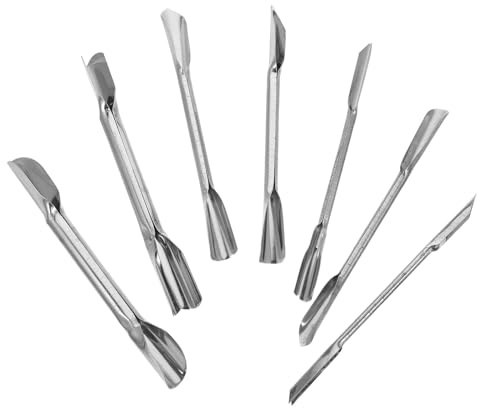 JOINPAYA Set 7 Pezzi Coltelli per Intaglio Frutta e Verdura in Acciaio Inox, Doppia Lama Decorativa, Utensili Cucina per Ristorante, Bar, Casa e Festa