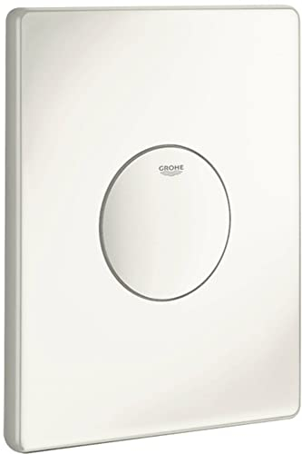 GROHE Skate - Abdeckplatte (für 1-Mengen-Betätigung, senkrechte und waagerechte Montage, 156 x 197 mm, aus ABS Kunststoff), alpinweiß, 38573SH0