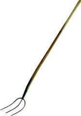 Kerbl - Streugabel 3zk. 26 x 20cm mit 135cm-Eschenstiel - 50107