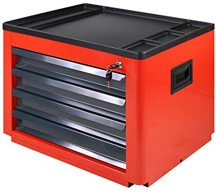 ADB Werkzeugtruhe 4 Schubladen für Werkstattwagen Basic 450x600x440 mm | Werkzeugtruhe für Werkstattwagen Basic, vier Schubladen, Maße 450x600x440 mm