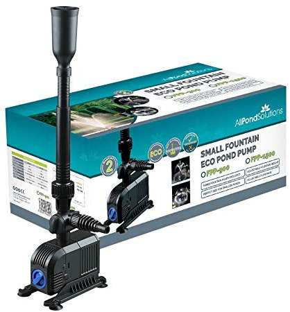 AllPondSolutions FPP-900 Fountain Pond Pump Submersible with Fountain Attachment for Outdoor Garden, 900 Litre/Hour Flow Rate