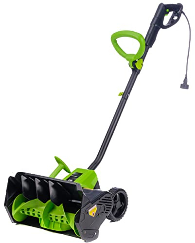 Earthwise SN70016 Electric Corded 12Amp Snow Shovel, 16 Width, 430lbs/Minute