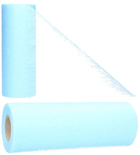 AmaCasa Vlies Tischband Tischläufer für Hochzeiten, Kommunionen, Taufen und Allen Feierlichkeiten Maße: 23cm/20m Rolle (Hellblau, Vlies)