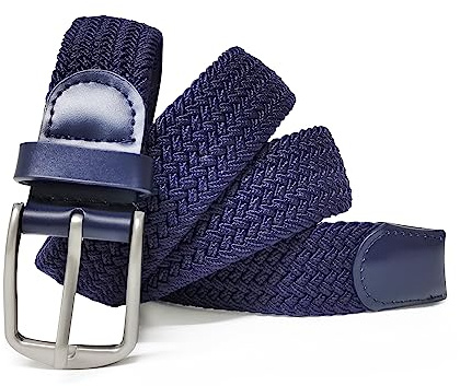 Elastischer Gürtel Unisex, Geflochtener Stretchgürtel für Damen & Herren | Stretchgürtel Dehnbarer Verstellbarer Stoffgürtel ohne Löcher, Flechtgürtel für Jeans & Freizeithosen