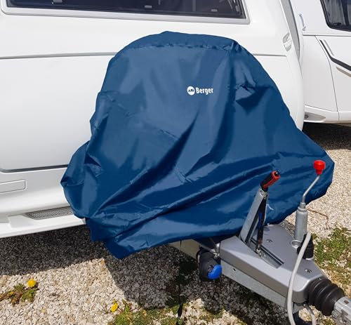 BERGER Housse de protection pour vélo étanche | Bâche étanche pour Barre d'attelage 300D | Colonne d'eau 3000 mm | Bache etanche | Protection velo exterieur | Camping car, garage | Accessoire velo