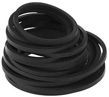 fivekim 20pcs Universal Cassette Tape Drive Belt, Black, Rubber, Square, 2mm, Assorted Sizes, for Recorders Walkman DVD Drive