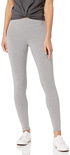 Amazon Essentials Women's Soft Leggings, Grey Heather, Large