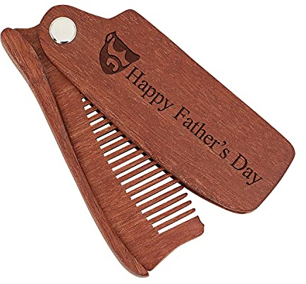 Individuelle Bartbürste aus Holz für Männer, Bartkamm, Geschenk für Vater, Männer zum Vatertag, Weihnachten, Geburtstag