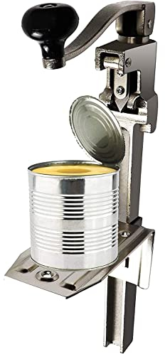 Abrelatas comercial resistente, abrelatas industrial de mesa manual para latas grandes